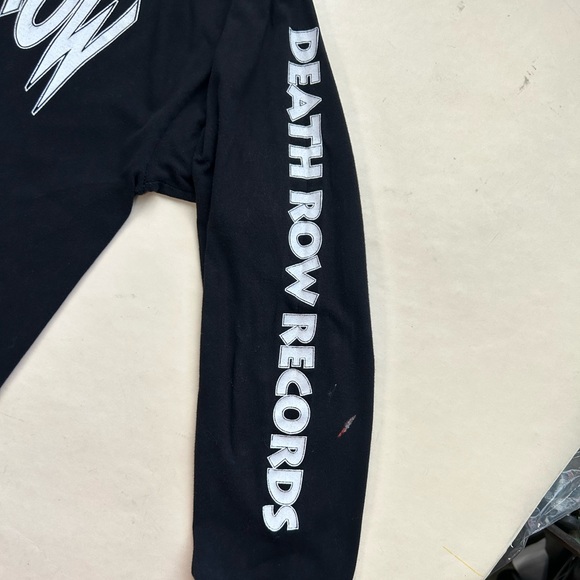 Death Row Records logo print long sleeve T-shirt, used good condition - Picture 2 of 8